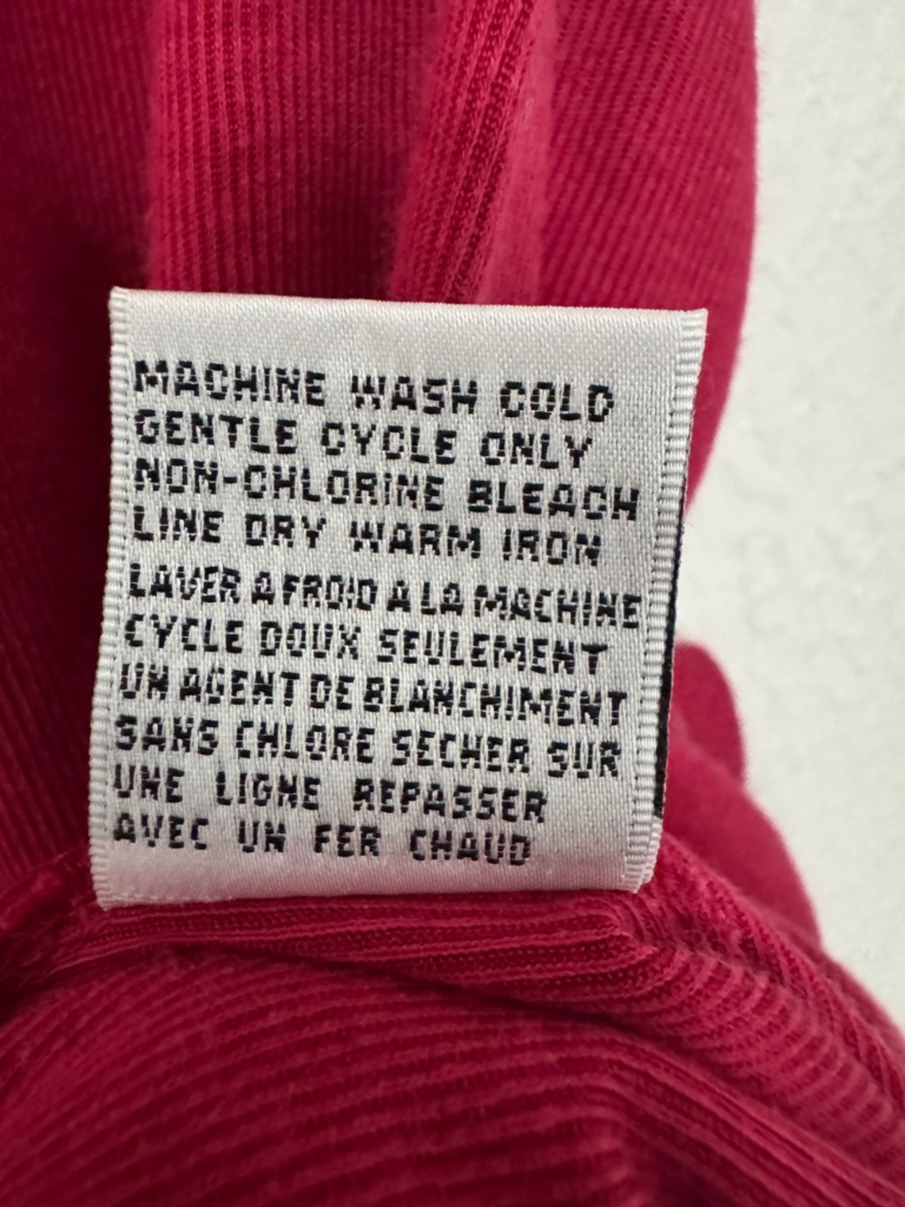 Talbots Raspberry Ribbed Long Sleeve Top - Picture 6 of 10